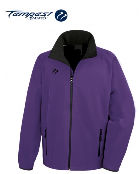 Tempest Purple Black Soft Shell Jacket